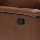 Poltrona Relax Reclinabile Manuale 80x94x102 cm in Similpelle Marrone