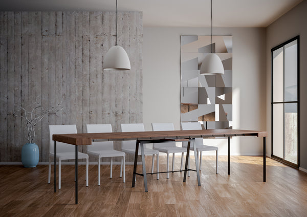 online Consolle Allungabile 90-290x40x77 cm in Nobilitato Marrone