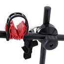 Portabici per Auto Posteriore 3 Biciclette 40 kg in Acciaio e Alluminio Nero 68x52x60 cm 