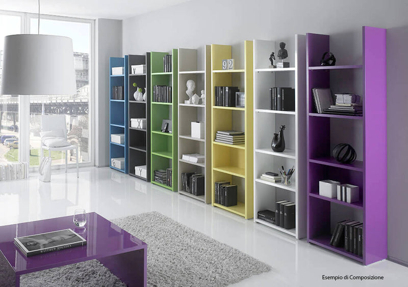 Libreria da Parete con 5 Ripiani in Melamina 56x29x184cm TFT  Boost Antracite