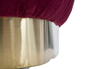 Poltrona Lady Bordeaux 60x55x79 cm in Legno e Spugna e in Ferro e Poliestere Bordeaux e Oro