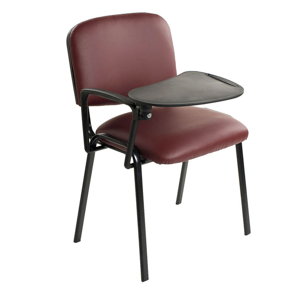 Sedia Poltrona Attesa da Ufficio in Similpelle con Ribaltina Bozzini Bordeaux prezzo