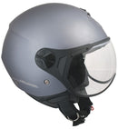 Casco Jet per Scooter Visiera Sagomata CGM Florence 107A Grigio Opaco