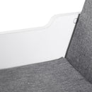 Mobile Libreria 102x30x61 cm a 6 Sezioni Seduta con Cuscini Morbidi in Legno Spugna e Poliestere Bianco      