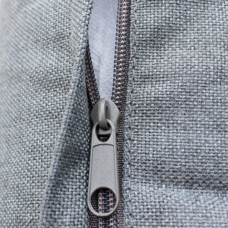 Set Salotto da Giardino Divano 2 Poltrone e Tavolino con Cuscini in Alluminio Antracite