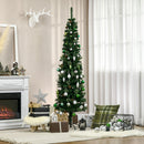Albero di Natale H195 cm 556 Rami con Pigne Decorative Verde