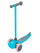 Monopattino per Bambini a 3 Ruote Lean-to-Steer Luci LED Cuscinetti ABEC-5 Azzurro