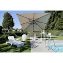 Ombrellone da Giardino Decentrato 4x4m in Alluminio Montana Nero