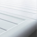 Tavolo Allungabile Maracaibo 160/240x90x76 h cm in Alluminio Bianco