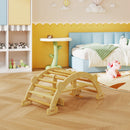 Arco Montessori per Bambini 2-4 Anni Convertibile in Dondolo 110x52x45 cm in Legno color Legno      
