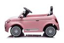 Macchina Elettrica per Bambini Licenza Fiat 500 12V Rosa