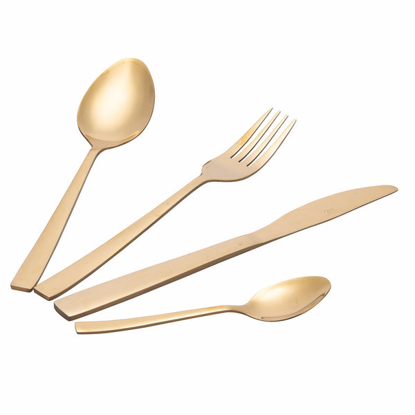 Servizio Set di Posate 24 Pezzi Oro in Acciaio Villa d'Este Home Tivoli Modern acquista