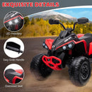 Quad Elettrico per Bambini Licenza Can-Am Renegade 12V ATV Telecomando e Ammortizzatori Rosso  