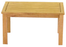 Set Salotto da Giardino in Legno Divano 2 Poltrone e Tavolino Nanchino