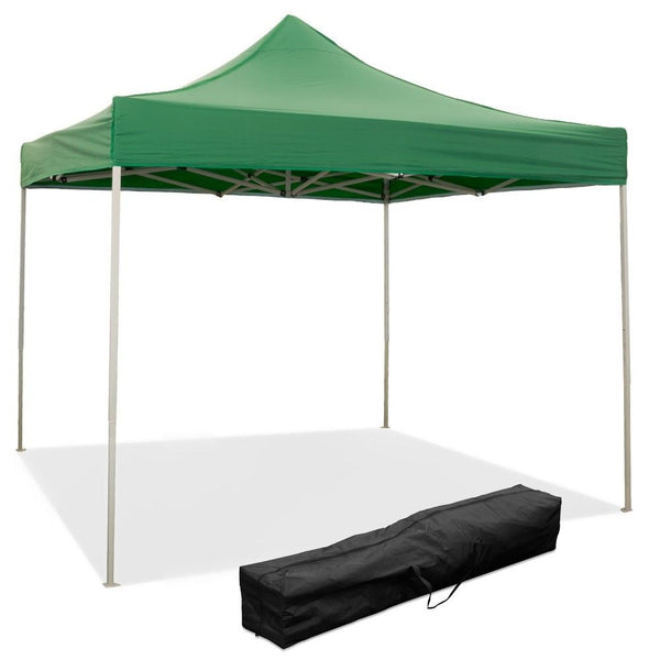 Gazebo Richiudibile Pieghevole 3x3m in Acciaio e PVC Impermeabile Verde acquista