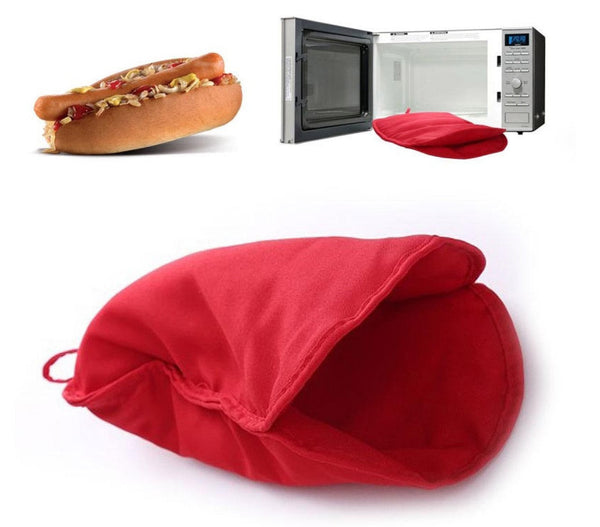 Sacco Cuoci Hot Dog per microonde 28x19 cm in Materiale Atossico Rosso online