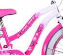Bicicletta per Bambine 20" Freni Vbrake Cambio Shimano 7 Marce e Cavalletto con Cestino e Portapacchi Rosa