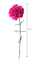 Set 12 Fiori Artificiali di Garofano H 67 cm 