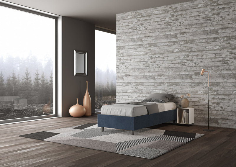 Letto 1 Piazza E Mezzo Azelia Blu Varie Misure