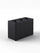Pattumiera a 3 Scomparti Totale 72 L 71,5x33x49 cm con Contenitori Interni in Acciaio Verniciato Nero