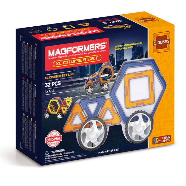 acquista Costruzioni Magnetiche 3D Gioco Calamitato 32 Pezzi Magformers Set Veicoli