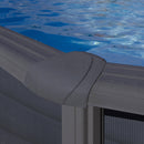 Piscina Ovale Fuori Terra 730x375xh120 cm in Acciaio e PVC Gre Kea