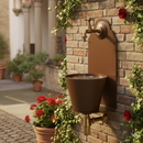 Fontana a Parete da Giardino con Rubinetto Belfer 42/PR Ruggine