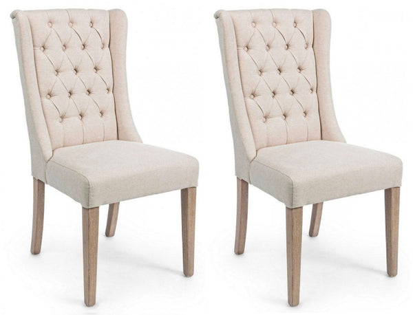 online Set 2 Sedie 51x63x104h cm Columbia Beige