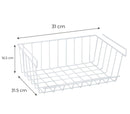 Organizer Salvaspazio Sotto Mensola 31x16,5x31,5 cm per Dispense e Frigo