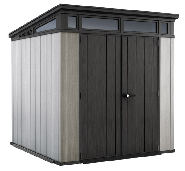 acquista Casetta da Giardino Porta Attrezzi 214x218x226 cmin Duotech Keter Artisan 7x7 Grigia