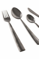 Servizio Set di Posate 24 Pezzi in Acciaio Nero Lucido Villa d'Este Home Tivoli Modern