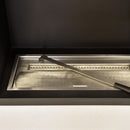 Camino a Bioetanolo da Pavimento 110x98x40 cm Queen Bianco Graffiato