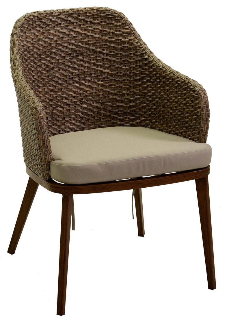 Poltrona da Giardino in Polyrattan Tirreno Naturale