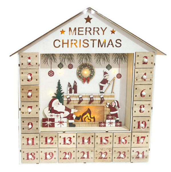 Calendario dell'Avvento carillon con movimento 44x56x10,5 cm - 2400039 Calendario dell'Avvento carillon con movimento 44x56x10,5 cm - 2400039