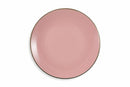 Set 6 Piatti Piani Ø26,5x2,5 cm in Gres Villa d'Este Home Tivoli Royal Passion Rosa
