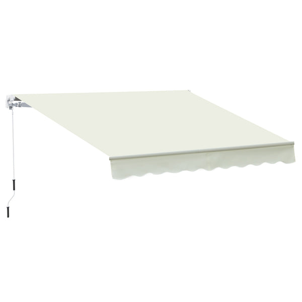 Tenda da Sole Avvolgibile a Parete 295x245 cm in Alluminio e Poliestere Bianco online