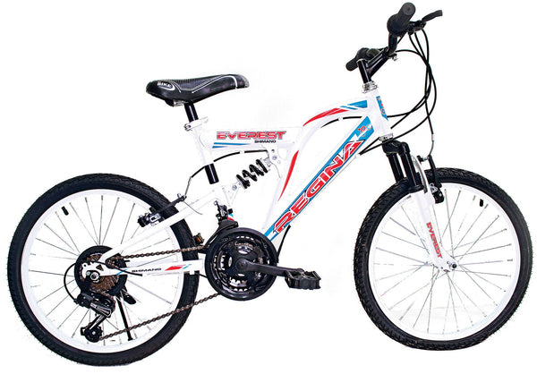online Bicicletta Mountain Bike MTB Ragazzo 20" 21V Kidfun Everest Bianca