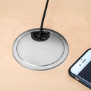 Passacavi Circolare 80 mm a Incasso Zama Cromo Opaco 7 Pezzi Emuca