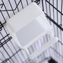 Gabbia Voliera Nera per Uccelli Volatili Pappagalli con 2 Aperture e Giocattoli