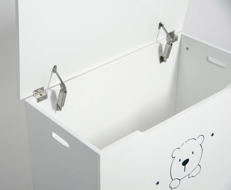 Cassapanca Baule Rettangolarein MDF 75x38x46,5 cm Fumer Winnie Bianca