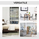 Comodino 2 Cassetti 48x39,5x61 cm in Legno Noce