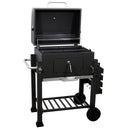 Barbecue a Carbone Carbonella con Doppia Griglia Arizona Nero