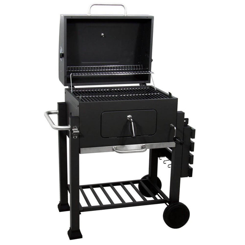 Barbecue a Carbone Carbonella con Doppia Griglia Arizona Nero