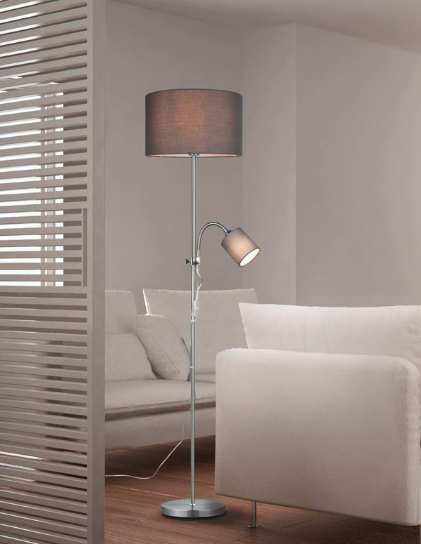 Piantana da Interno in Metallo Nickel Opaco sconto