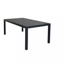 Tavolo Formentera 200/300x100x74 h cm in Alluminio Antracite