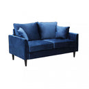 Divano 2 Posti Chandler 152x81x89 h cm in Velluto Blu