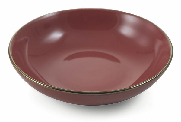 Set 6 Piatti Fondi Ø20x5 cm in Gres Villa d'Este Home Tivoli Royal Passion Rosa Antico sconto