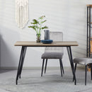 Tavolo da Pranzo per 4 persone 120x70x76 cm Piano Effetto Legno
