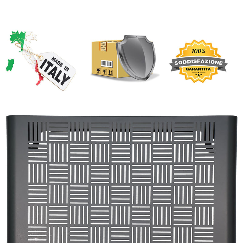 Copri Condizionatore da Esterno Large 105x65x95 cm in Acciaio Zincato Antracite