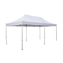 Gazebo da Giardino a Piramide Pieghevole 3x6m Telo in PVC U30+ Taddei Matik Bianco